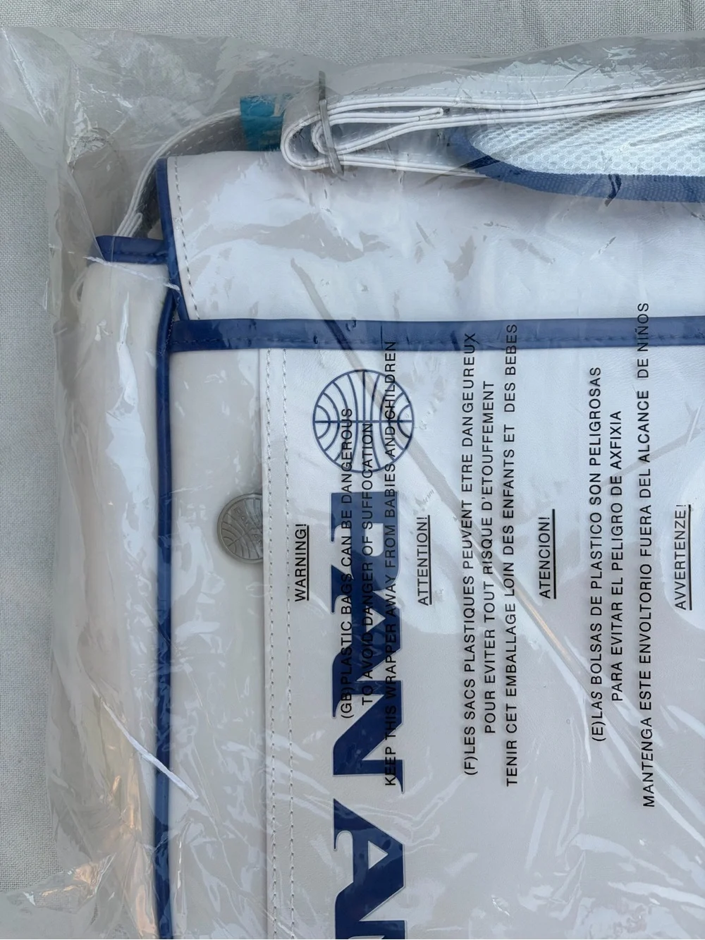 Pan Am Messenger Reloaded-2 Vintage White Leather Shoulder bag